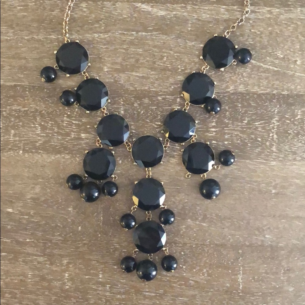 Francesca’s - Black Beaded Statement Necklace